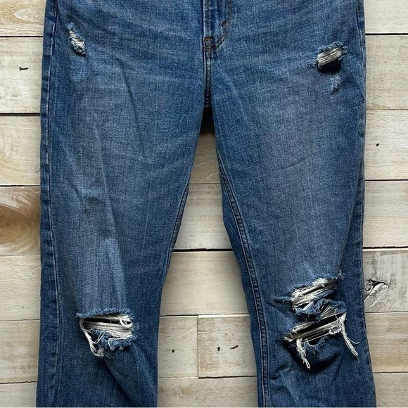 Abercrombie & Fitch Ankle Straight Ultra High Rise Jeans Size 28/6‎ Stretch - Picture 4 of 13